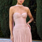 Chiffon Sweetheart Neckline Gown By Ladivine CD414 - Women Evening Formal Gown - Special Occasion/Curves