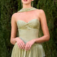 Chiffon Sweetheart Neckline Gown By Ladivine CD414 - Women Evening Formal Gown - Special Occasion/Curves