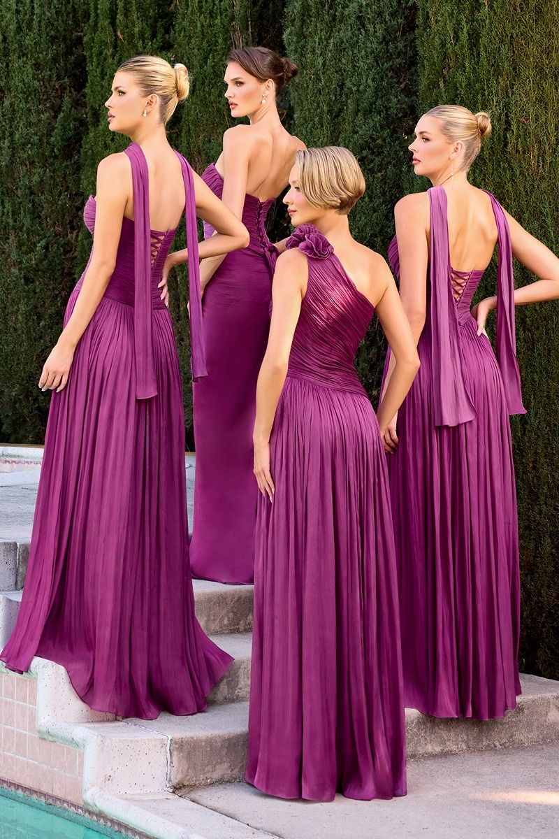 Strapless Sweetheart A-Line Gown By Ladivine CD410 - Women Evening Formal Gown - Special Occasion/Curves