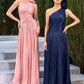One Shoulder A-Line Gown By Ladivine CD415 - Women Evening Formal Gown - Special Occasion