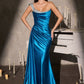 Glitter One Shoulder Mermaid Gown By Ladivine CD420 - Women Evening Formal Gown - Special Occasion