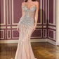 Strapless Sweetheart Neckline Gown By Ladivine CD660 - Women Evening Formal Gown - Special Occasion