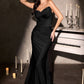 Satin Sweetheart Neckline Gown By Ladivine CD676 - Women Evening Formal Gown - Special Occasion