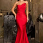 Satin Sweetheart Neckline Gown By Ladivine CD676 - Women Evening Formal Gown - Special Occasion
