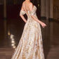 Off Shoulder A-Line Gown By Ladivine CD682 - Women Evening Formal Gown - Special Occasion