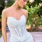 Strapless Sweetheart Neckline Bridal Gown By Ladivine CD683W - Women Evening Formal Gown