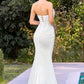 Strapless Sweetheart Neckline Bridal Gown By Ladivine CD683W - Women Evening Formal Gown