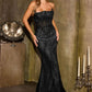 Strapless Tulle Mermaid Gown By Ladivine CD684 - Women Evening Formal Gown - Special Occasion
