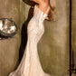 Strapless Tulle Mermaid Gown By Ladivine CD684 - Women Evening Formal Gown - Special Occasion