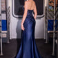 Plunging Halter Neckline Gown By Ladivine CD690 - Women Evening Formal Gown - Special Occasion