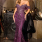 Off The Shoulder Sweetheart Gown By Ladivine CD693 - Women Evening Formal Gown - Special Occasion