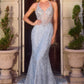 Halter Neckline Mermaid Gown By Ladivine CD695 - Women Evening Formal Gown - Special Occasion