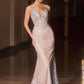 Halter Neckline Mermaid Gown By Ladivine CD695 - Women Evening Formal Gown - Special Occasion