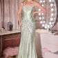 Strapless Sweetheart Mermaid Gown By Ladivine CD697 - Women Evening Formal Gown - Special Occasion