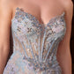 Sequin Sweetheart Neckline Gown By Ladivine CD713 - Women Evening Formal Gown - Special Occasion