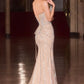 Illusion Bodice Mermaid Gown By Ladivine CD715 - Women Evening Formal Gown - Special Occasion