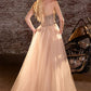 Strapless Sweetheart A-Line Gown By Ladivine CD721 - Women Evening Formal Gown - Special Occasion