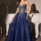 Strapless Sweetheart A-Line Gown By Ladivine CD721 - Women Evening Formal Gown - Special Occasion