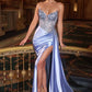 Satin Sweetheart Neckline Gown By Ladivine CD722 - Women Evening Formal Gown - Special Occasion
