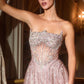 Embellished Strapless A-Line Gown By Ladivine CD724 - Women Evening Formal Gown - Special Occasion