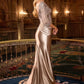 Scoop Neckline Sheath Gown By Ladivine CD731 - Women Evening Formal Gown - Special Occasion/Curves