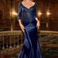 Scoop Neckline Sheath Gown By Ladivine CD731 - Women Evening Formal Gown - Special Occasion/Curves