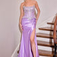 Embellished Boned Corset Sheath Gown By Ladivine CD733 - Women Evening Formal Gown - Special Occasion