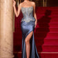 Embellished Boned Corset Sheath Gown By Ladivine CD733 - Women Evening Formal Gown - Special Occasion