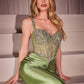 Embellished Sweetheart Neckline Gown By Ladivine CD757 - Women Evening Formal Gown - Special Occasion