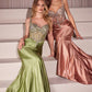 Embellished Sweetheart Neckline Gown By Ladivine CD757 - Women Evening Formal Gown - Special Occasion