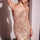 Beaded Embellished Draped Pearls Gown By Ladivine CD764 - Women Evening Formal Gown - Special Occasion