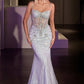 Sweetheart Neckline Tulle Sheath Gown By Ladivine CD766 - Women Evening Formal Gown - Special Occasion