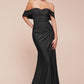 Off The Shoulder Sweetheart Neckline Gown by Cinderella Divine CD790 - Special Occasion