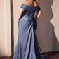 Sweetheart Off The Shoulder Mermaid Gown by Cinderella Divine CD790C - Curves