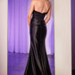 Satin Strapless Sweetheart Neckline Gown by Cinderella Divine CD797 - Special Occasion