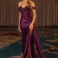 Off The Shoulder Sweetheart Neckline Gown by Cinderella Divine CD803 - Special Occasion/Curves