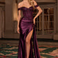 Off The Shoulder Sweetheart Neckline Gown by Cinderella Divine CD803 - Special Occasion/Curves