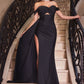 Off The Shoulder Sweetheart Neckline Gown by Cinderella Divine CD836 - Special Occasion