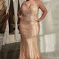 Embellished Sweetheart Neckline Gown by Cinderella Divine CD845C - Curves