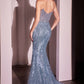 Embellished Strapless Mermaid Gown by Cinderella Divine CD847 - Special Occasion/Curves