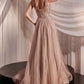 Embellished A-Line Layered Tulle Gown by Cinderella Divine CD849 -  Special Occasion/Curves