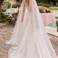 Sparkle Long Sleeves A-Line Bridal Gown by Ladivine - CD852W