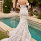 Strapless Off The Shoulder Bridal Gown by Ladivine CD861W