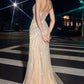 Fringe Embellished Mermaid Gown by Ladivine - CD866 - Special Occasion