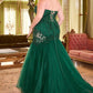 Lace & Tulle Strapless Mermaid Gown by Cinderella Divine CDS482C - Curves