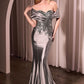 Sweetheart Neckline Mermaid Gown by Cinderella Divine CDS507 - Special Occasion/Curves