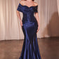 Sweetheart Neckline Mermaid Gown by Cinderella Divine CDS507 - Special Occasion/Curves