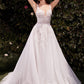 High Illusion Neckline Layered Tulle Bridal Gown by Cinderella Divine CDS511W - Special Occasion