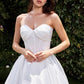 Strapless Sweetheart Neckline A-Line Gown by Cinderella Divine CDS512W - Special Occasion/Curves