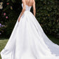 Strapless Sweetheart Neckline A-Line Gown by Cinderella Divine CDS512W - Special Occasion/Curves